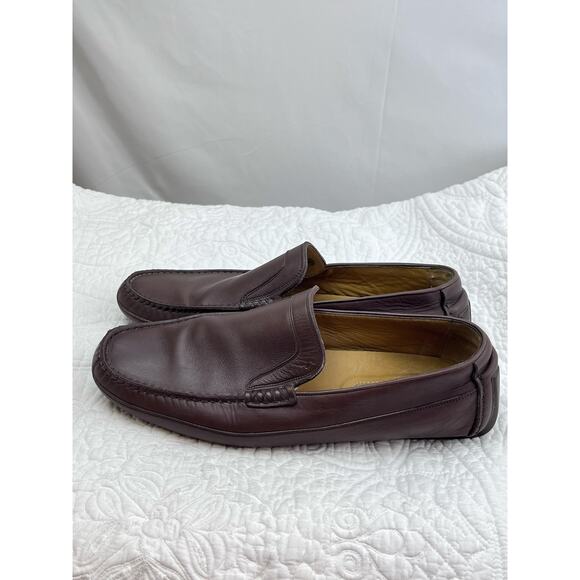 Harry's of London Brown Leather Driving Preppy 80s Slip On Mocs US 9.5 - Picture 9 of 9